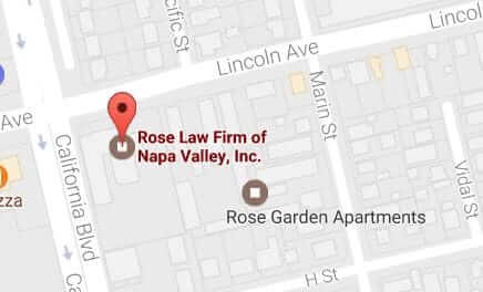 Map of Rose Law Firm of Napa Valley, Inc.